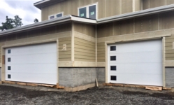 new construction residential garage door installation