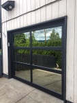 3 panel 6 mirror lite residential garage door installation